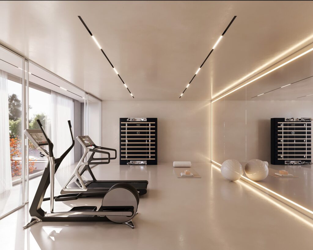 We Turn Houses Into Homes: The Case Study of Villa Naiadi Home Gym 001