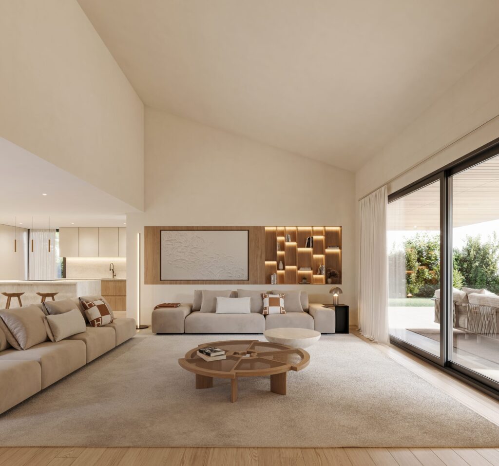Lakeside Origlio: construction begins on the new residential project Living Room 002 1